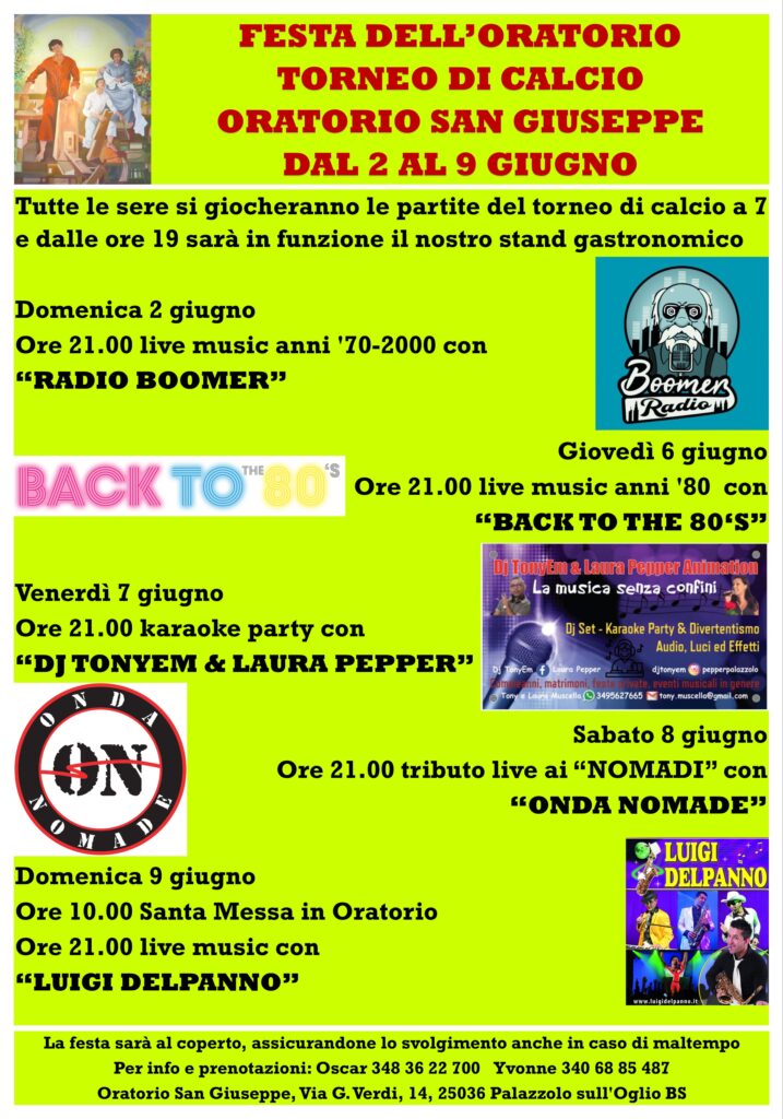 Nomadi tributo Palazzolo sull'Oglio
BS